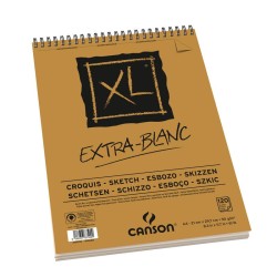 Blocs croquis XL Extra-Blanc 90g/m² Canson à spirales