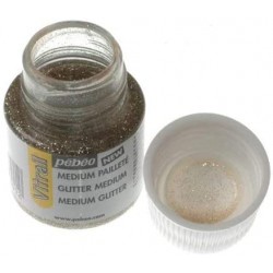 Médium pailleté pour peinture Vitrail, flacon 45ml