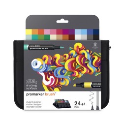 Trousse 24 feutres ProMarker Brush - Etudiant Designer
