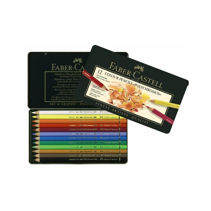 Crayons de couleur professionnels dans une boîte de rangement de