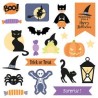 Die cut en papier Halloween x42pcs