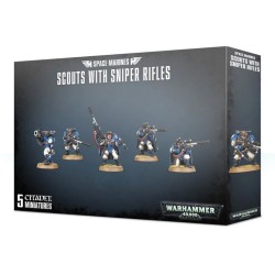 Set 5 figurines à peindre Warhammer 40K - Scouts with sniper rifles