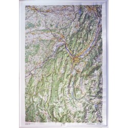 Carte en relief IGN Chartreuse / Vercors - 80x113 cm