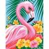 Peinture par numéros 25x30cm - Flamant rose