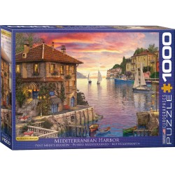 Puzzle 1000 pièces - Port méditerranéen