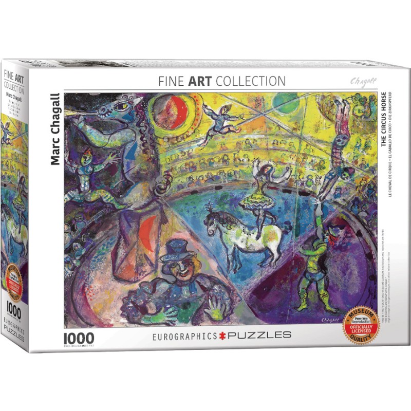 Puzzle 1000 pièces - Le cheval de cirque, de Chagall