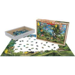 Puzzle 1000 pièces - Oiseaux de jardin