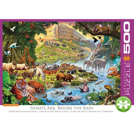 Puzzle 500 pièces : Les Lapins Crétins sortent du cadre Nathan en  multicolore