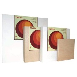 Support en bois lisse avec Gesso Tavola, épaisseur 4cm