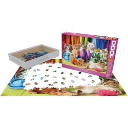 Puzzle 1000 pièces- Fiertés chaton