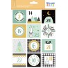 Stickers carrés 5x5cm x24 pcs - Imagine Christmas