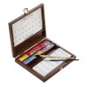 Coffret bois 24 1/2 godets aquarelle extra-fine Sennelier 