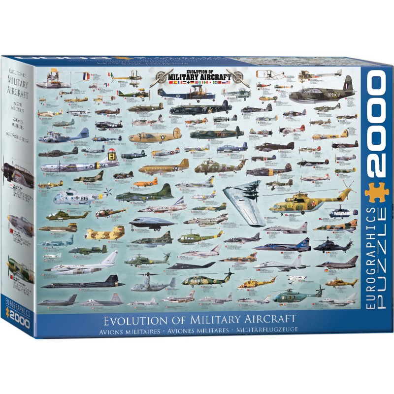 Puzzle 2000 pièces - Avions militaires