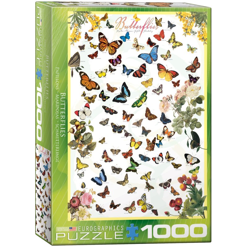 Puzzle 1000 pièces - Papillons