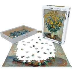 Puzzle 1000 pièces - Fleurs de topinambour, de Claude Monet