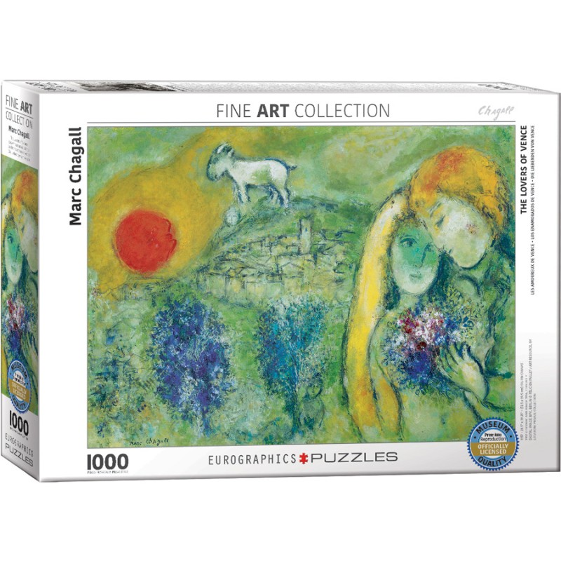 Puzzle 1000 pièces - Les amoureux de Vence de Chagall