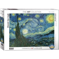 Puzzle 1000 pièces - La nuit Etoilée de Van Gogh