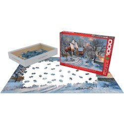 Puzzle 1000 pièces - Chalet de Noël, de Dominic Davison