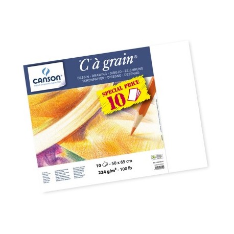 Stock Bureau - CANSON Rouleau papier dessin C à grain 180 g 1,5 x