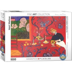 Puzzle 1000 pièces - La desserte: Harmonie en rouge, de Matisse