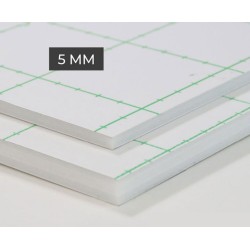 Carton mousse auto-adhésif blanc 5 mm - 100x140 cm