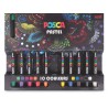 Set de crayons pastel cire & huile Posca Uniball