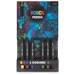 Sets de crayons couleurs cire & huile Posca