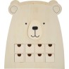 Calendrier de l'Avent Ours - 33x35.5x13.5 cm