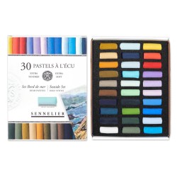 Boîtes de demi-pastels tendres à l'écu Sennelier