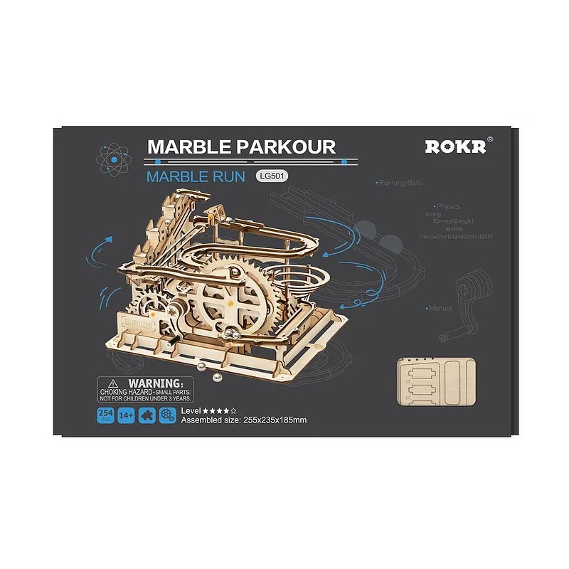 Maquette 3D en bois - Circuit à billes Marble Parkour