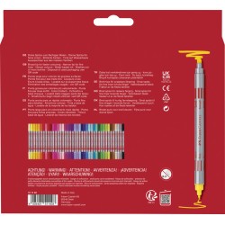 Boite de 40 feutres double-pointe Faber Castell