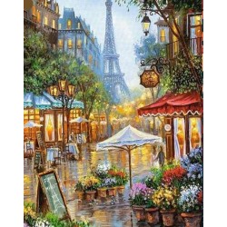 Broderie diamant 40x50cm sur toile roulée - La boutique du fleuriste Paris