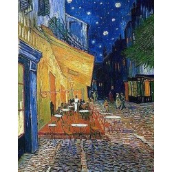 Broderie diamant 40x50cm sur toile roulée - Van Gogh Terrasse