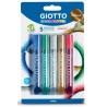 Etuis de 5 stylos gel à paillettes Giotto Decor Glitter