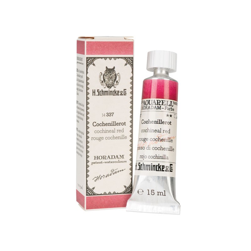 Aquarelle extra-fine Horadam, tube 15ml - Rouge cochenille édition Rétro