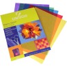 Papier vitraill 40g/m², 5 feuilles A4 assorties 