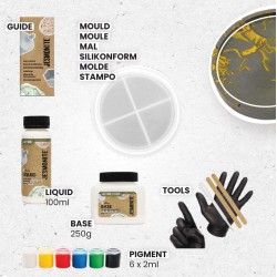 Kit starter Jesmonite - Sous-verre rond