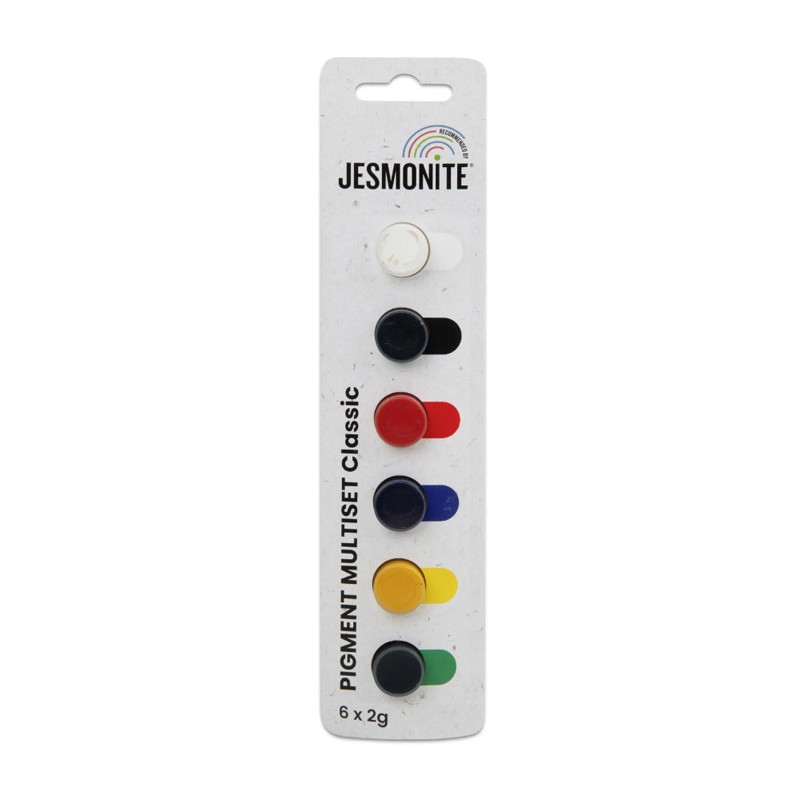 Set pigments Jesmonite 6x2gr - Couleurs classiques