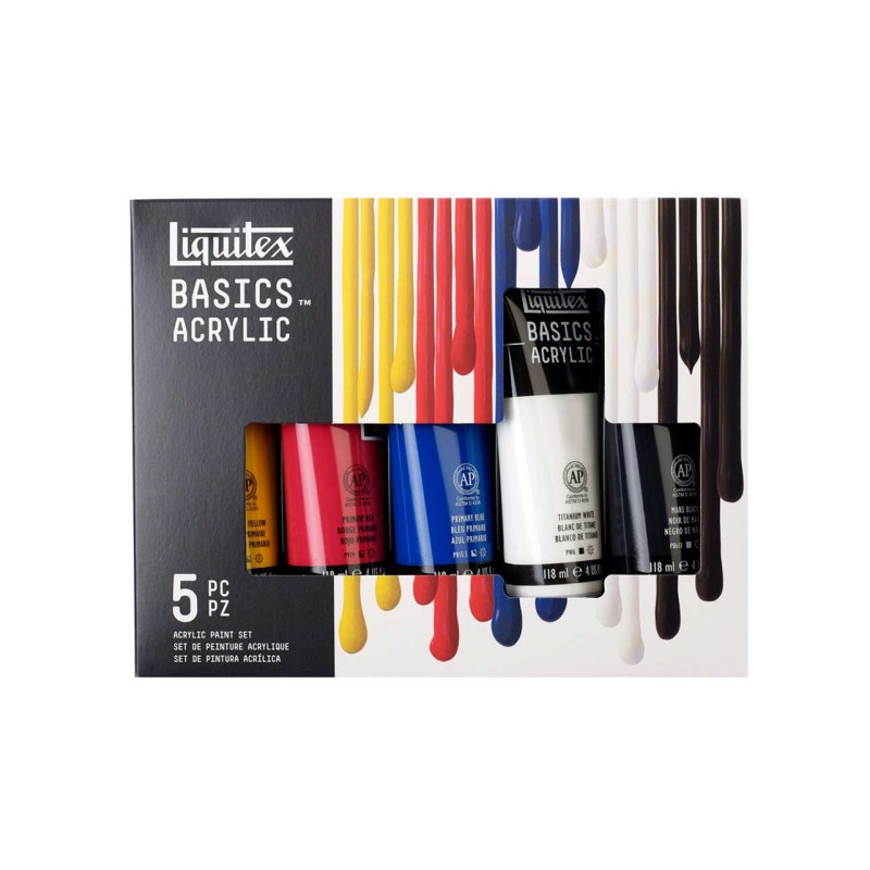 Set acrylique Basics Liquitex 5x 118 ml