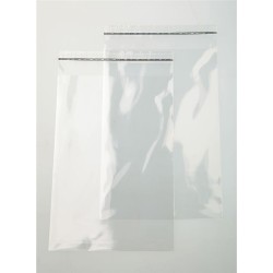 Pochettes transparentes adhésives en plastique pour protection - Lot de 10