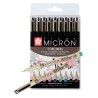 Set de 9 feutres Fineliners 0.5 mm Pigma Micron Sakura