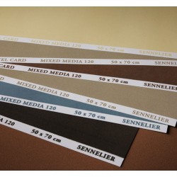 Papiers Pastel Card Mixed Media 410 g/m², feuille 50x70cm