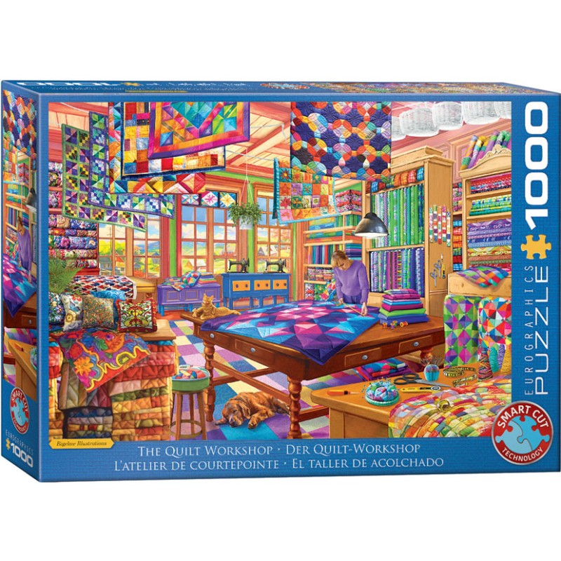 Puzzle 1000 pièces - L'Atelier de Courtepointe