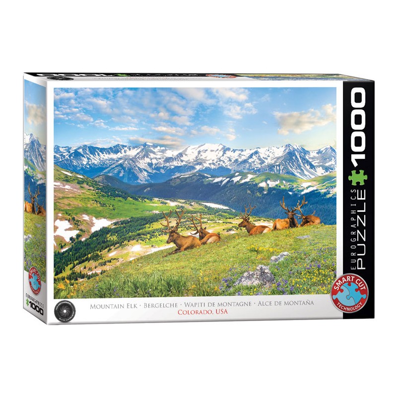 Puzzle 1000 pièces - Wapiti de montagne, Colorado USA