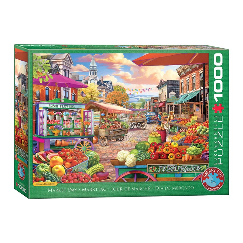 Puzzle 1000 pièces - Jour de marché, de Bigelow