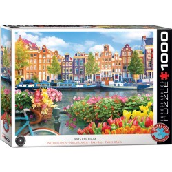 Puzzle 1000 pièces - Amsterdam, Pays-Bas
