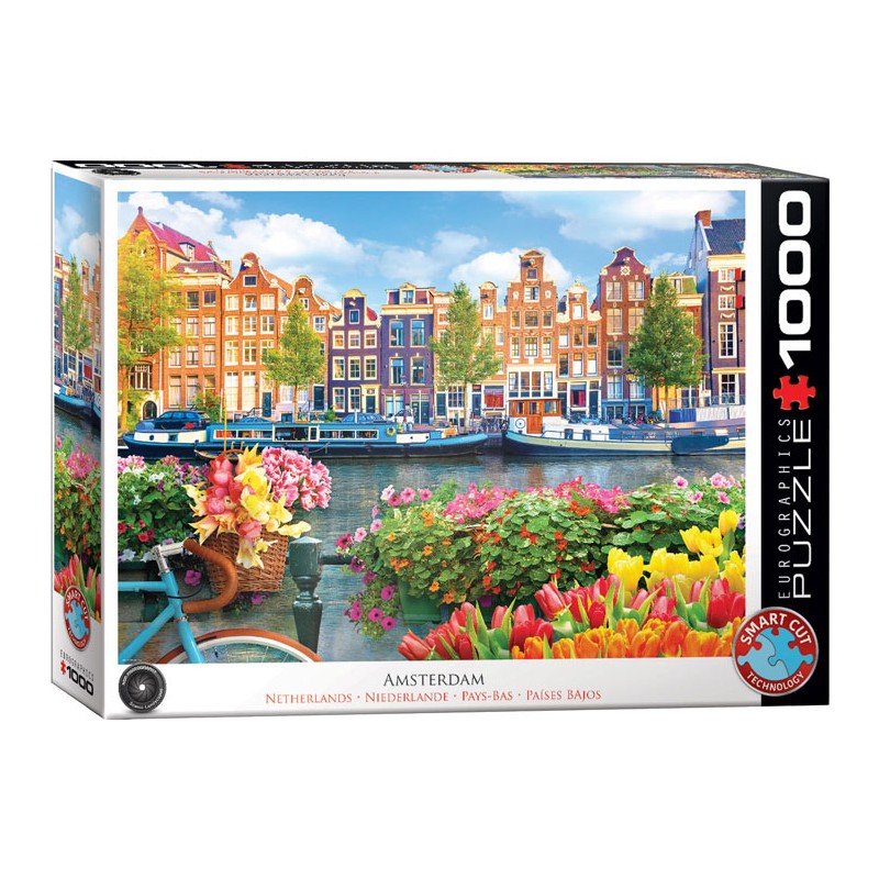 Puzzle 1000 pièces - Amsterdam, Pays-Bas