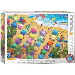 Puzzle 1000 pièces - Plaisir estival à la plage, de Artbeat Studio
