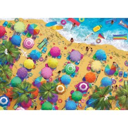 Puzzle 1000 pièces - Plaisir estival à la plage, de Artbeat Studio