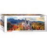 Puzzle 1000 pièces - Panoramique Château de Neuschwanstein en automne